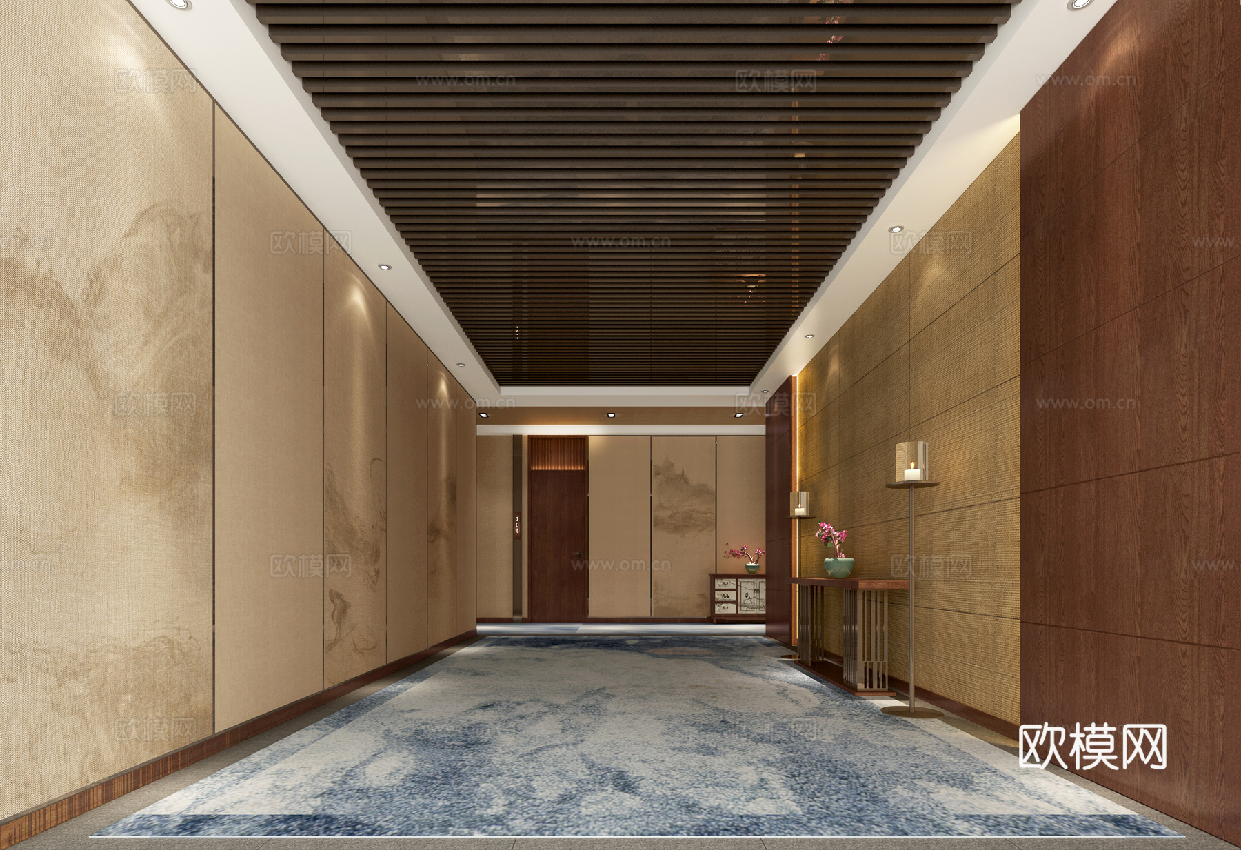 走廊3d模型下载（渲染图2）