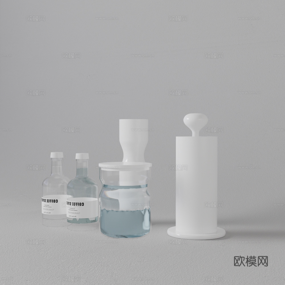 厨具摆件su模型