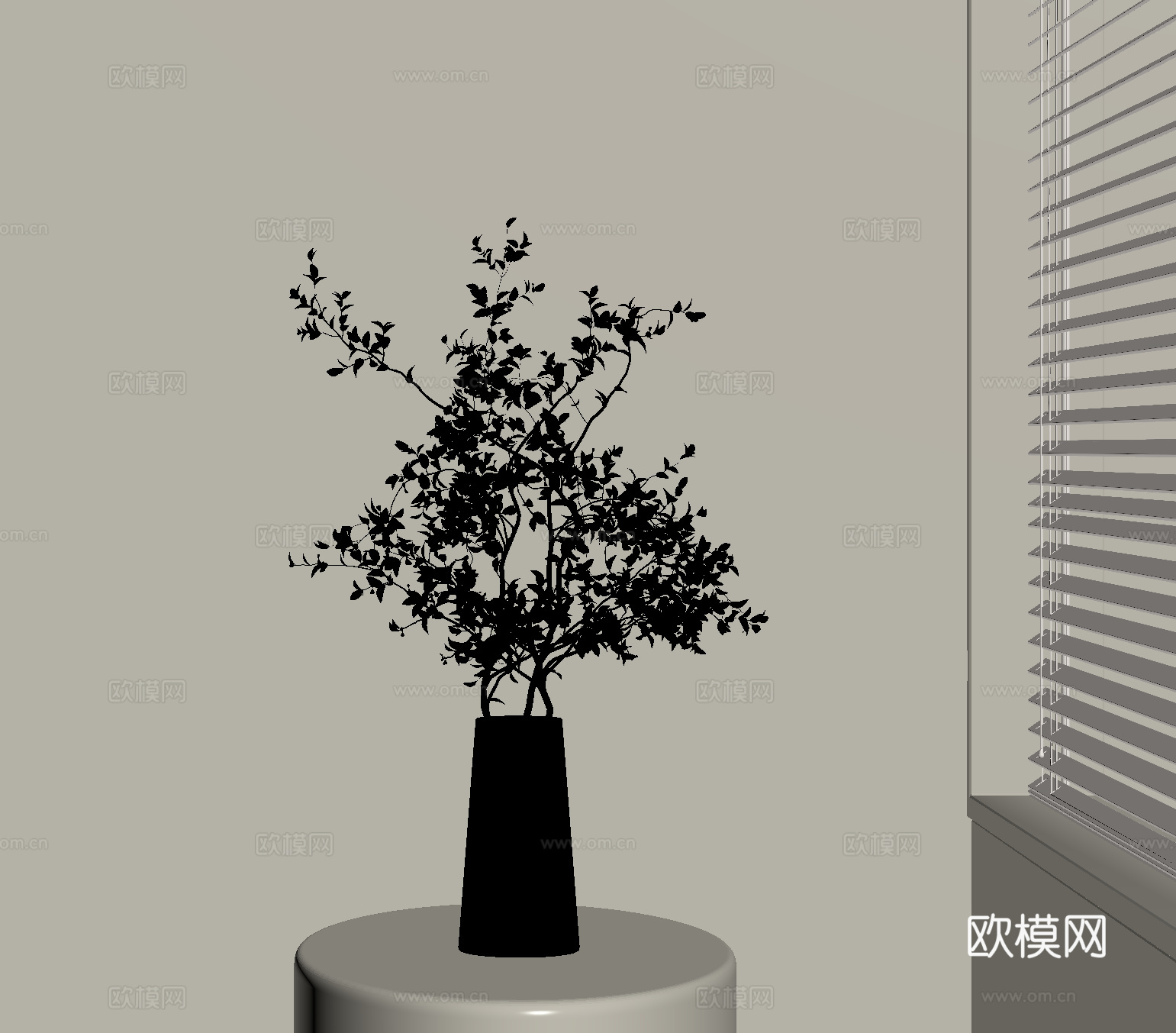 现代花瓶 花艺 盆栽su模型
