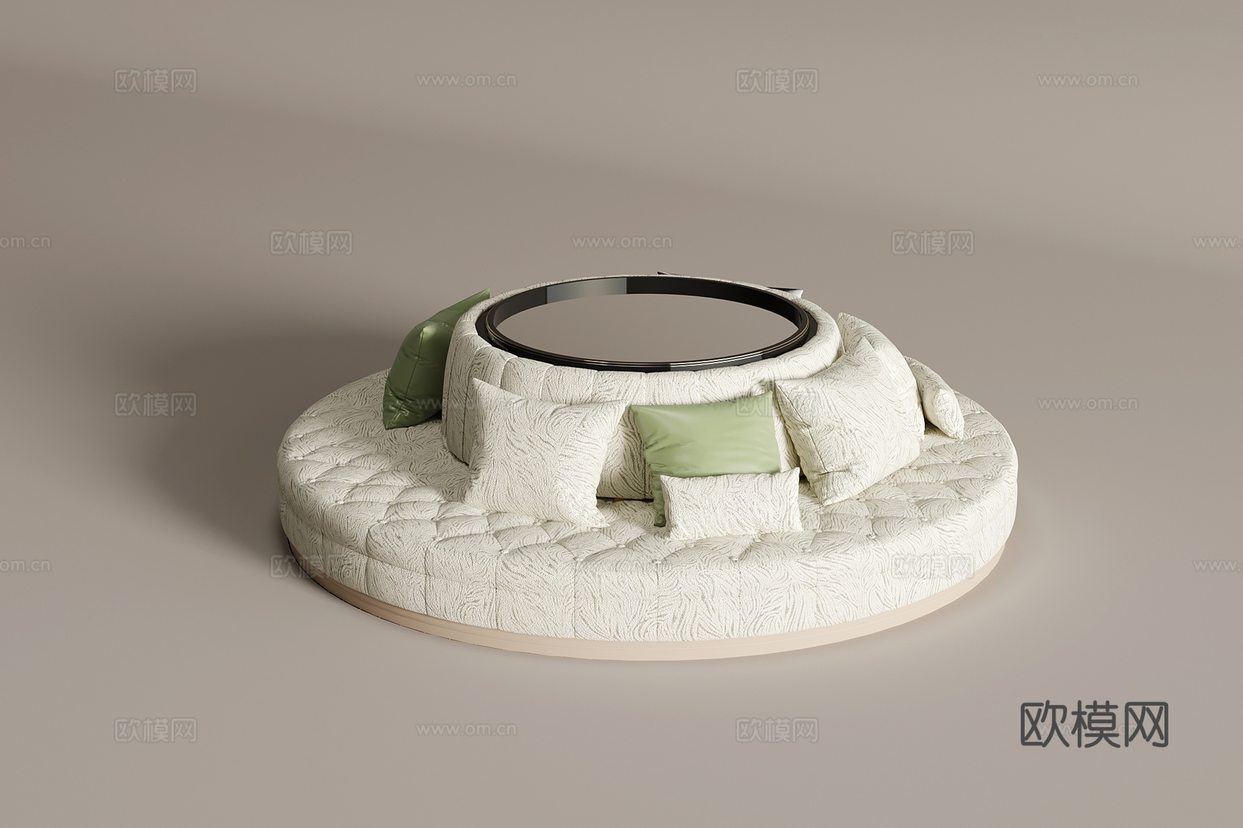 现代休闲沙发 环形沙发3d模型下载