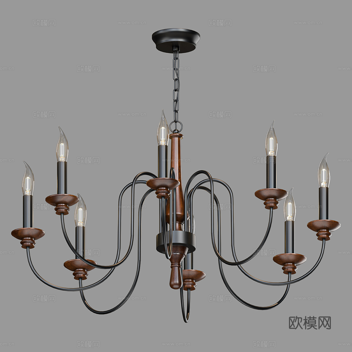 北欧简约吊灯 吊灯 简约吊灯 餐厅吊灯 灯3d模型下载