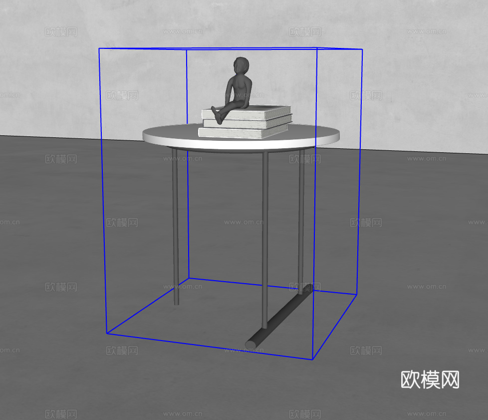 床头柜su模型