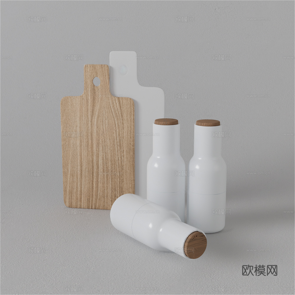 厨房摆件su模型