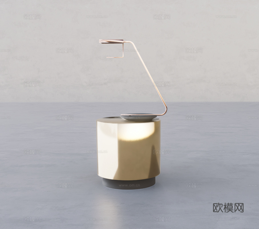 床头柜su模型下载（渲染图1）