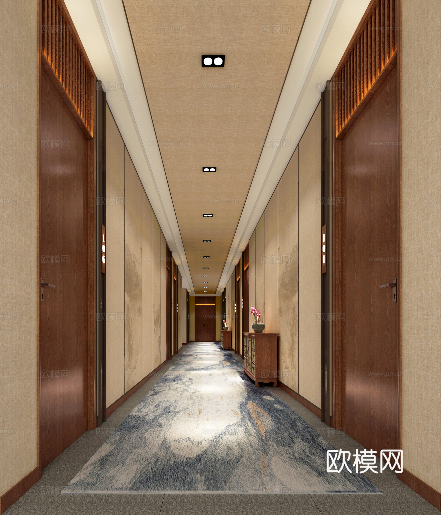 走廊3d模型下载（渲染图1）