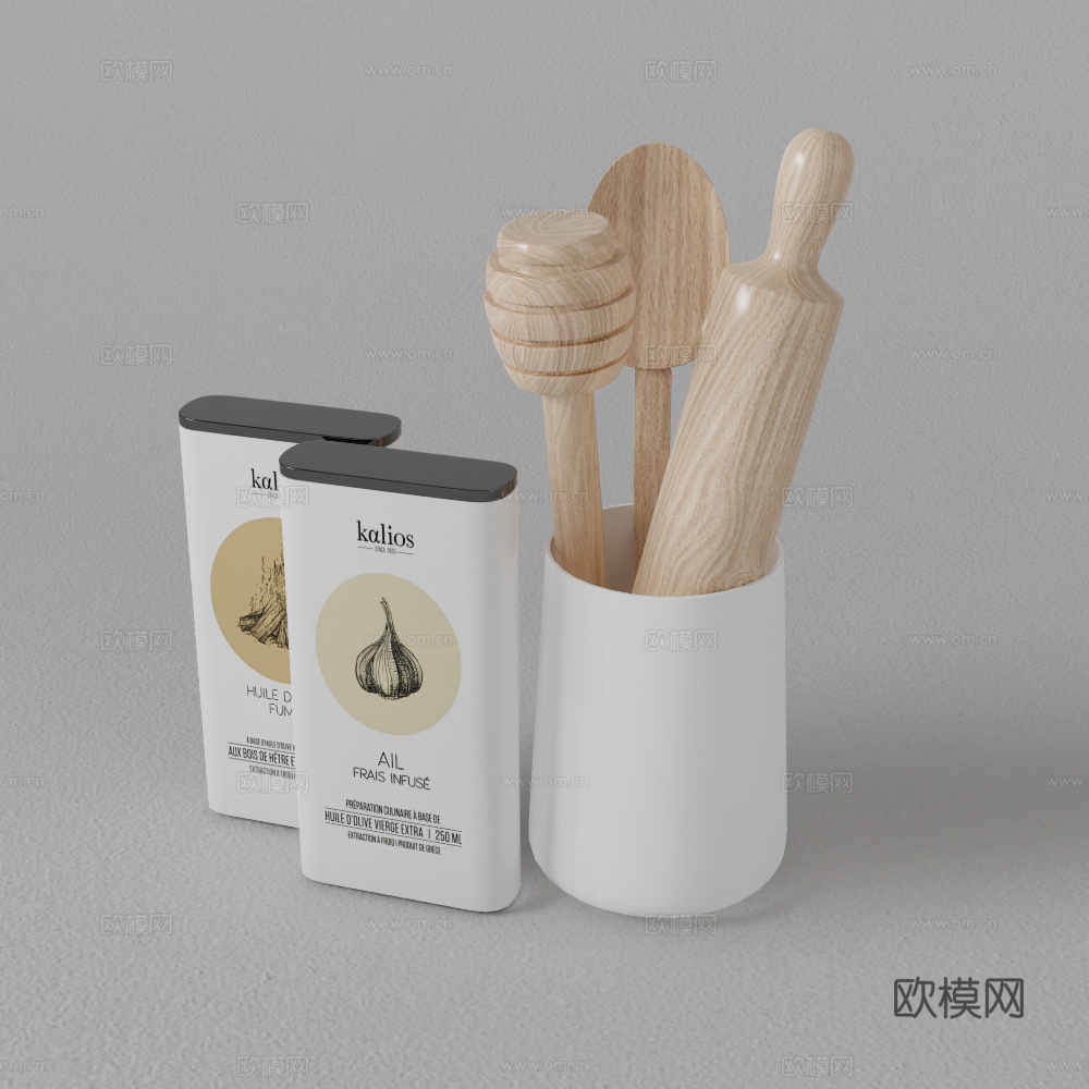 厨具摆件su模型