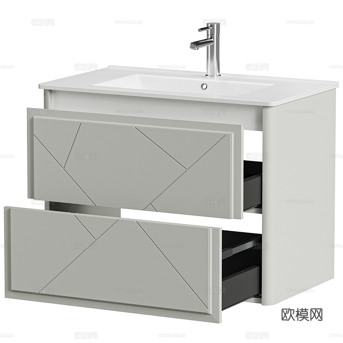 现代简约台盆  台盆 卫生间台盆 卫浴台盆3d模型下载