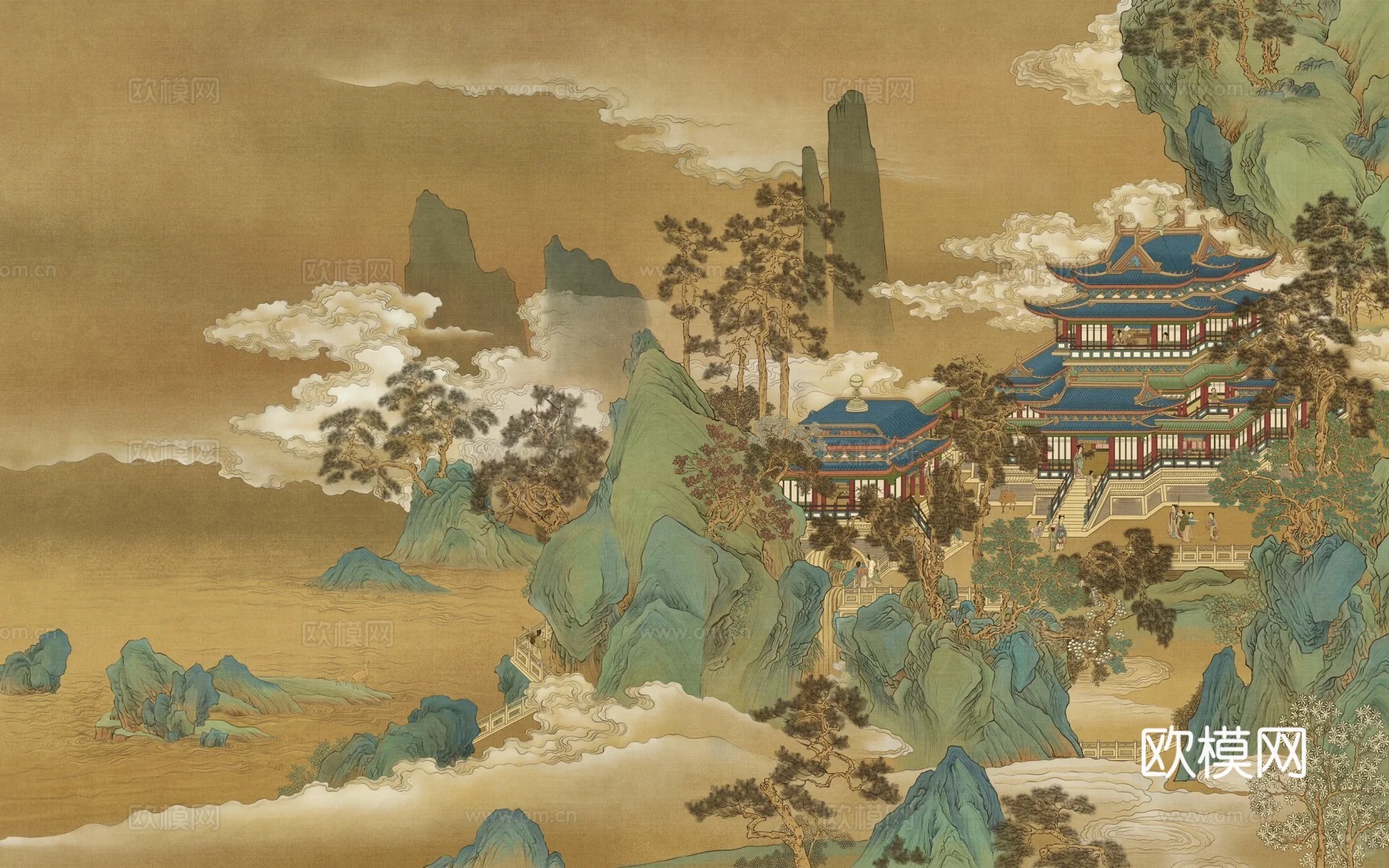 新中式中式挂画 山水挂画