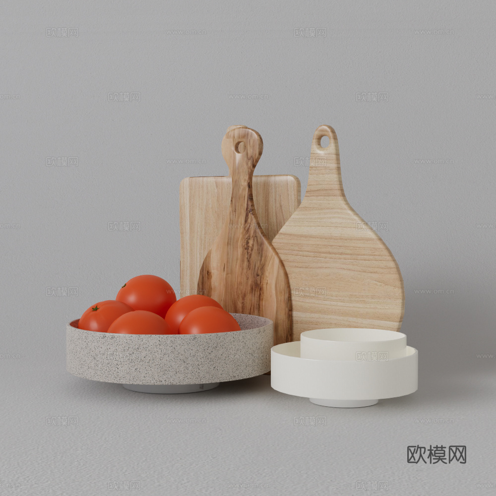 厨房摆件su模型