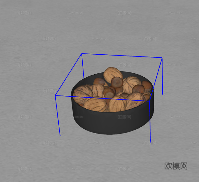 坚果摆件su模型