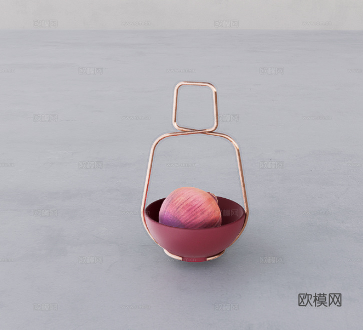 水果果篮su模型