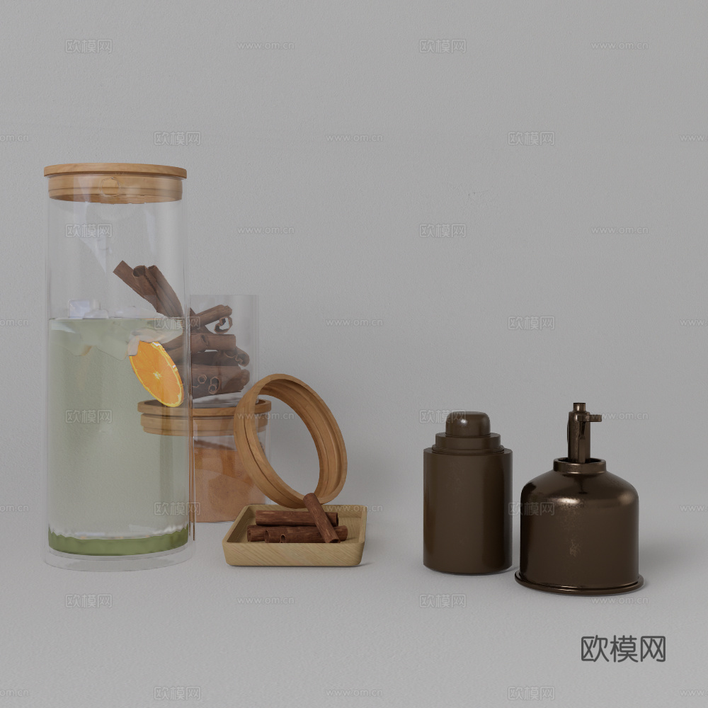 厨具摆件su模型
