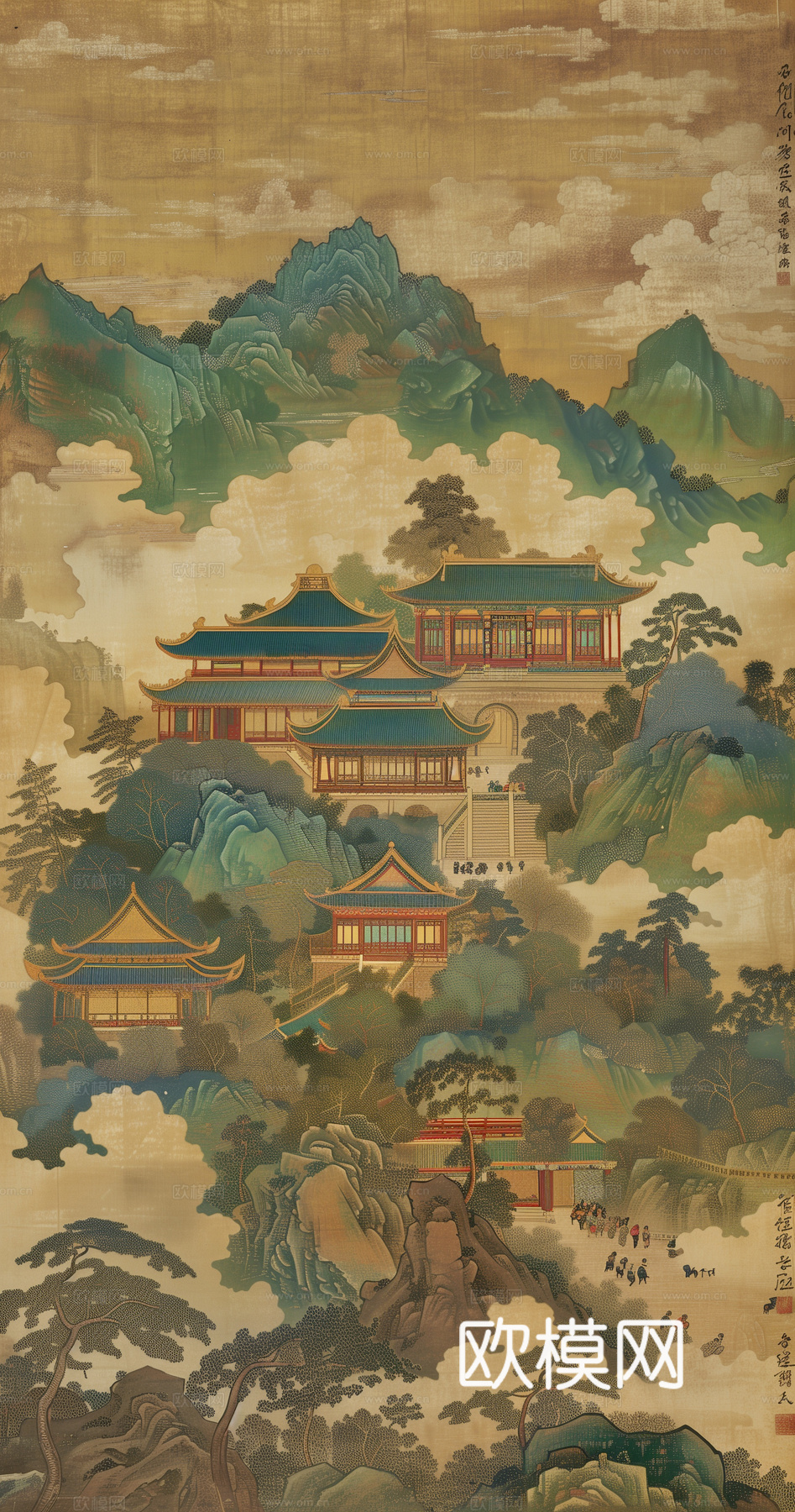 新中式中式挂画 山水挂画