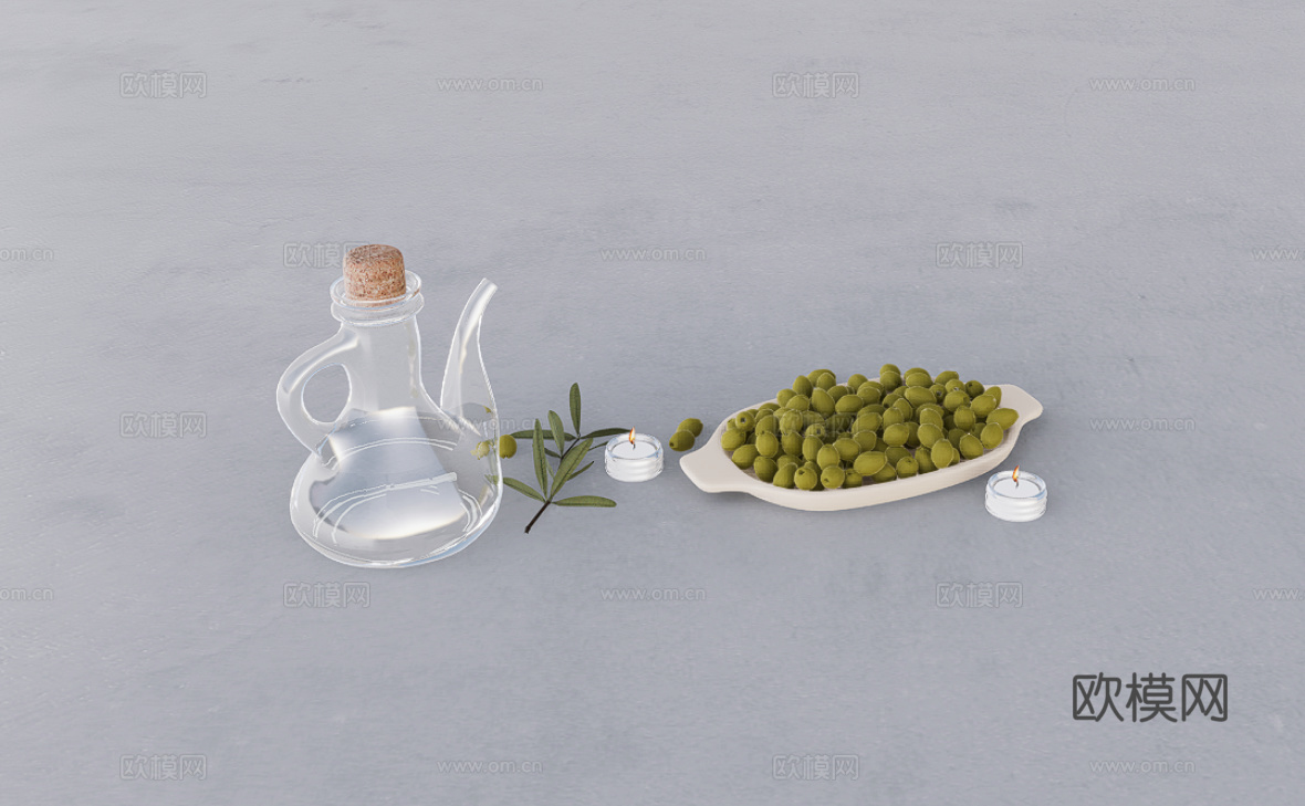 厨具摆件su模型