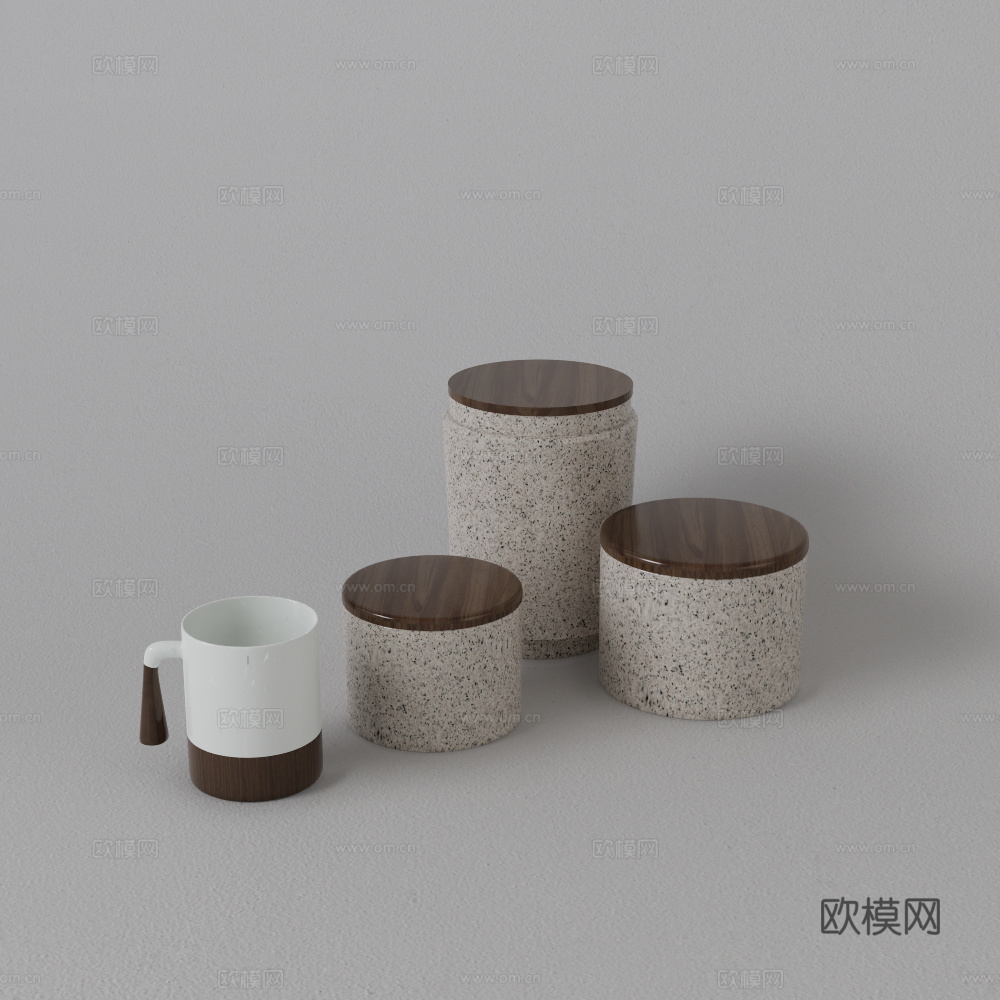 厨房摆件su模型
