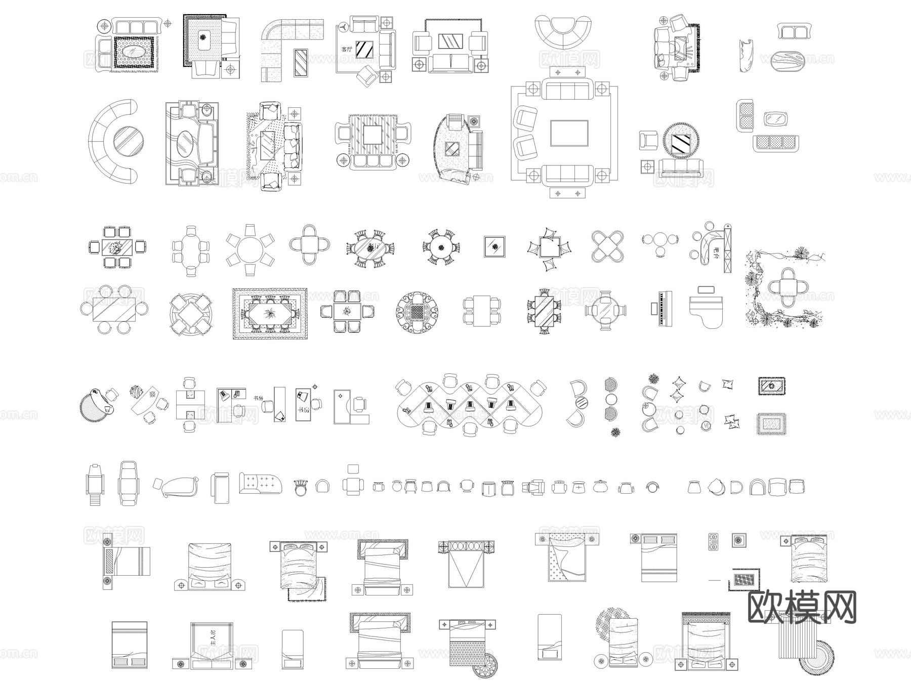 2025年最新超全家装家具CAD综合图库cad施工图