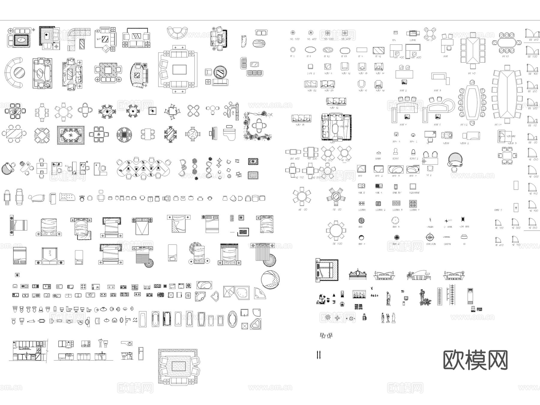 2025年最新超全家装家具CAD综合图库cad施工图