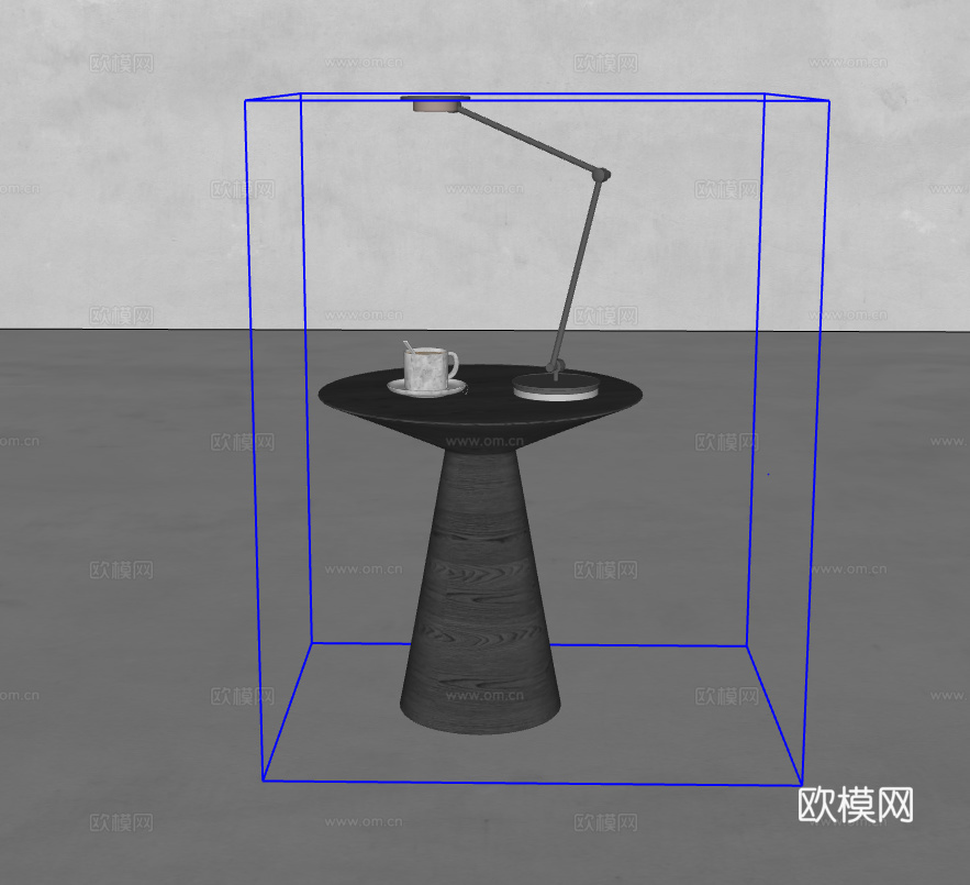 床头柜su模型