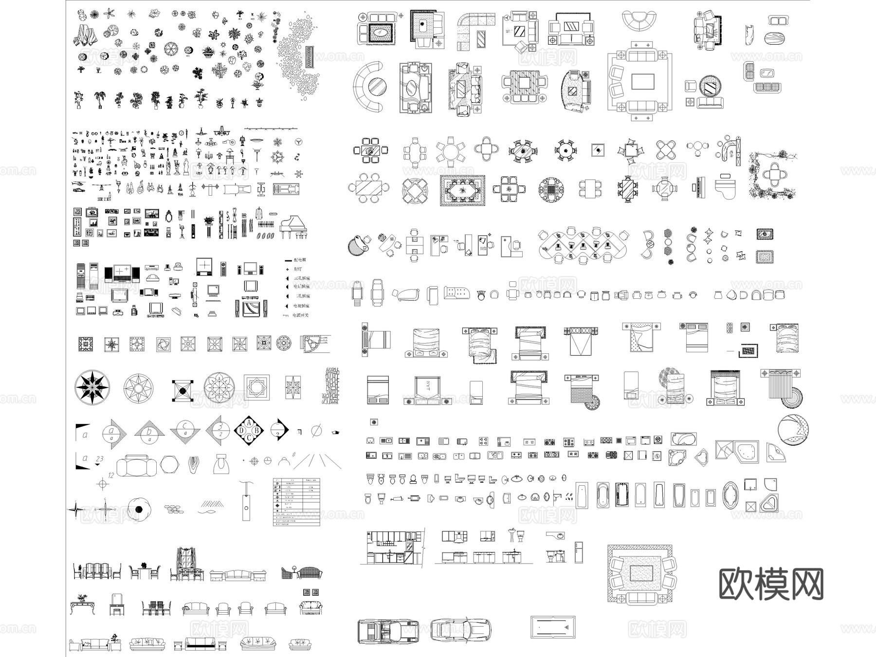 2025年最新超全家装家具CAD综合图库cad施工图