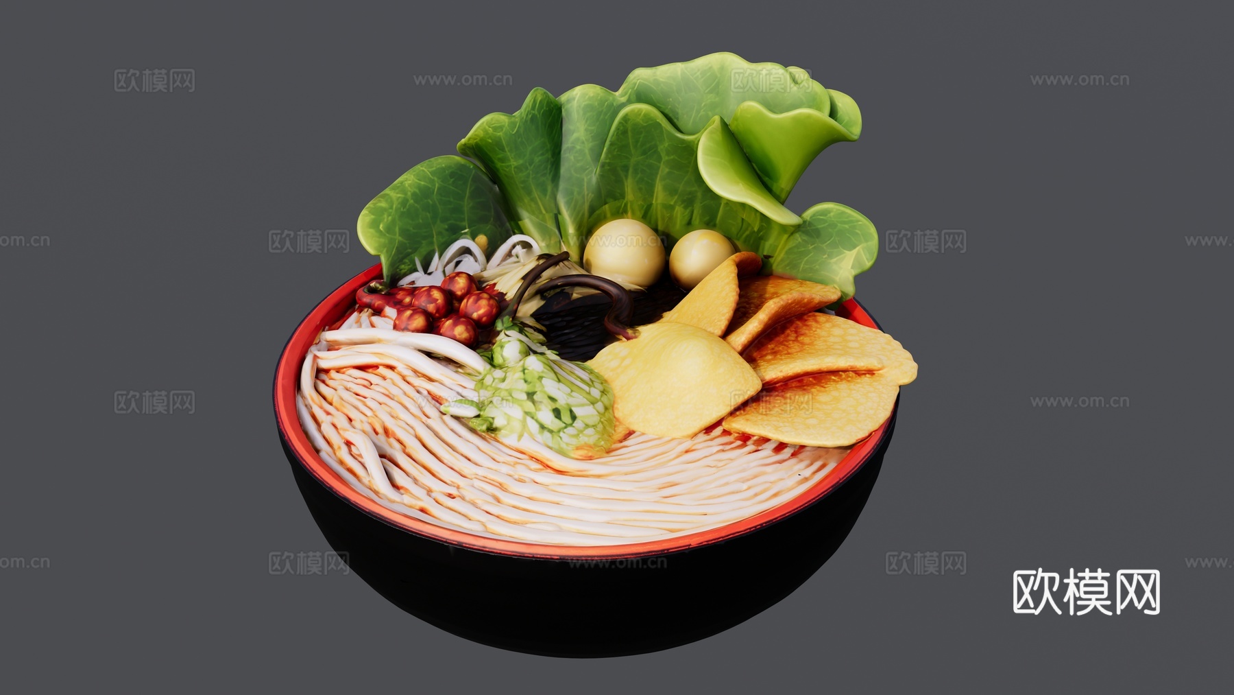 土豆花生生菜米粉su模型