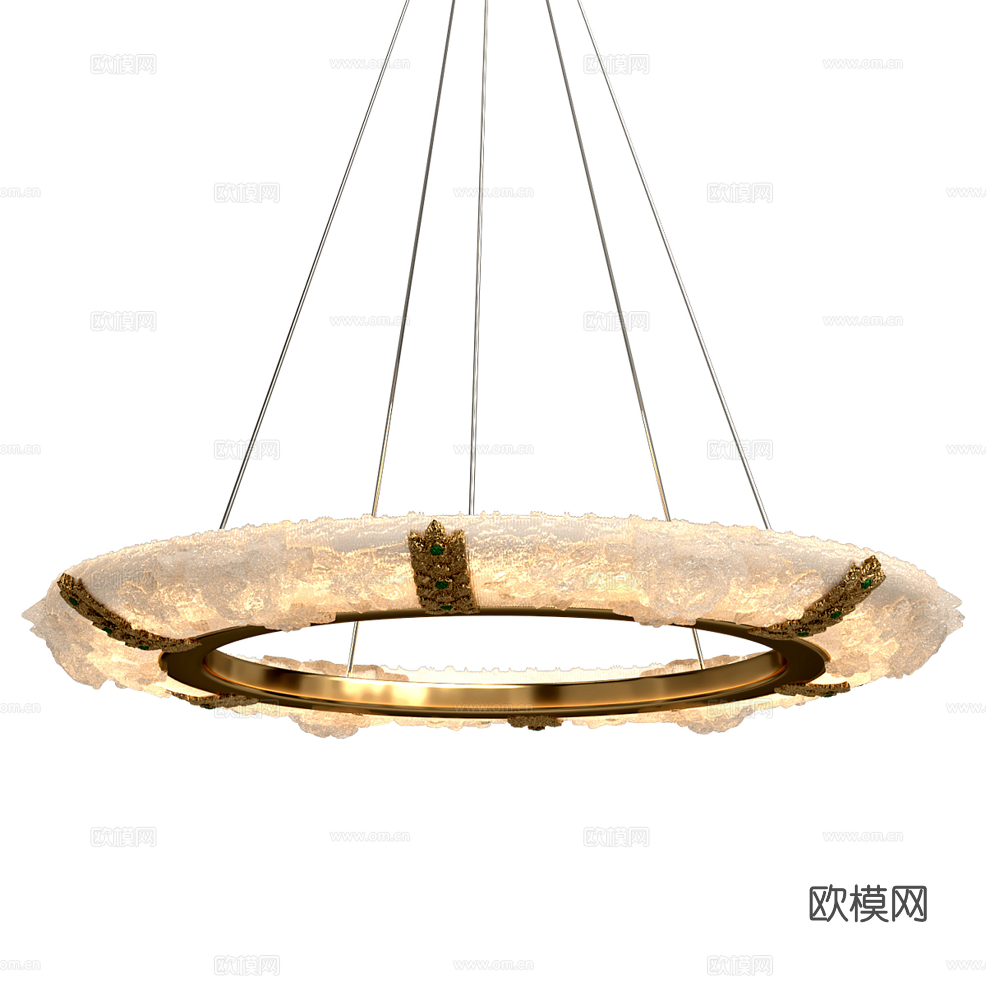 轻奢吊灯su模型
