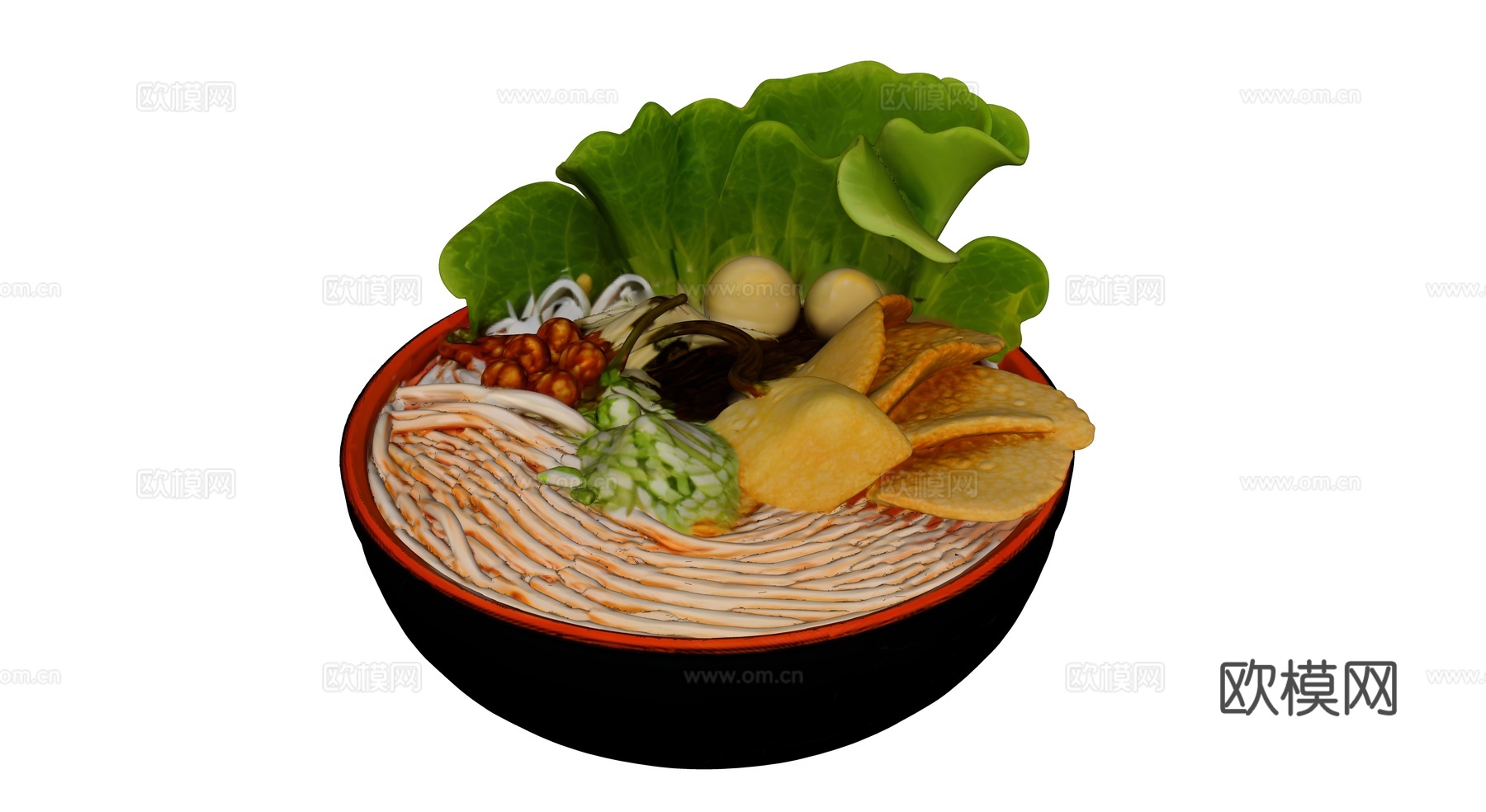 土豆花生生菜米粉su模型