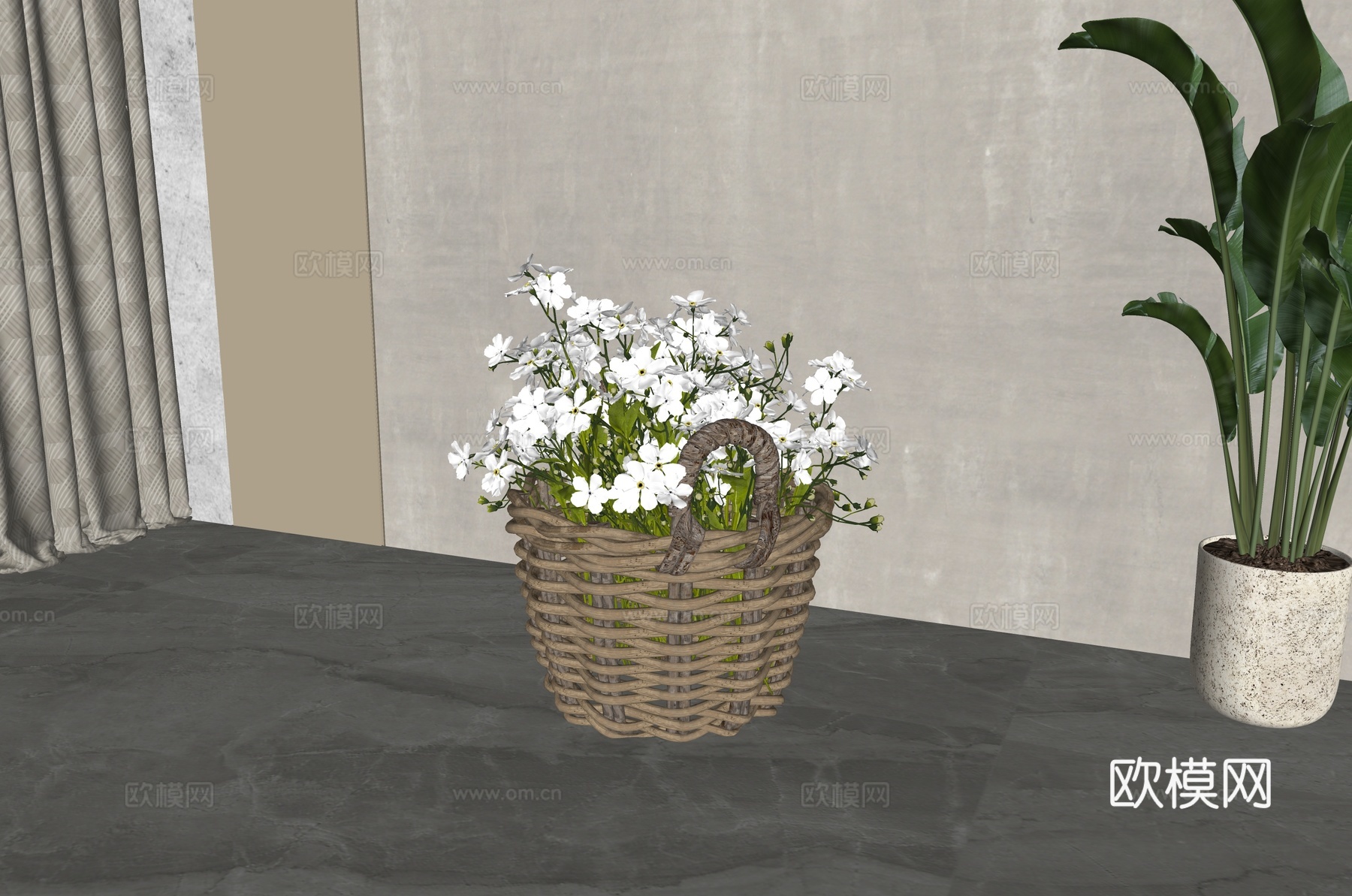 美式花艺su模型