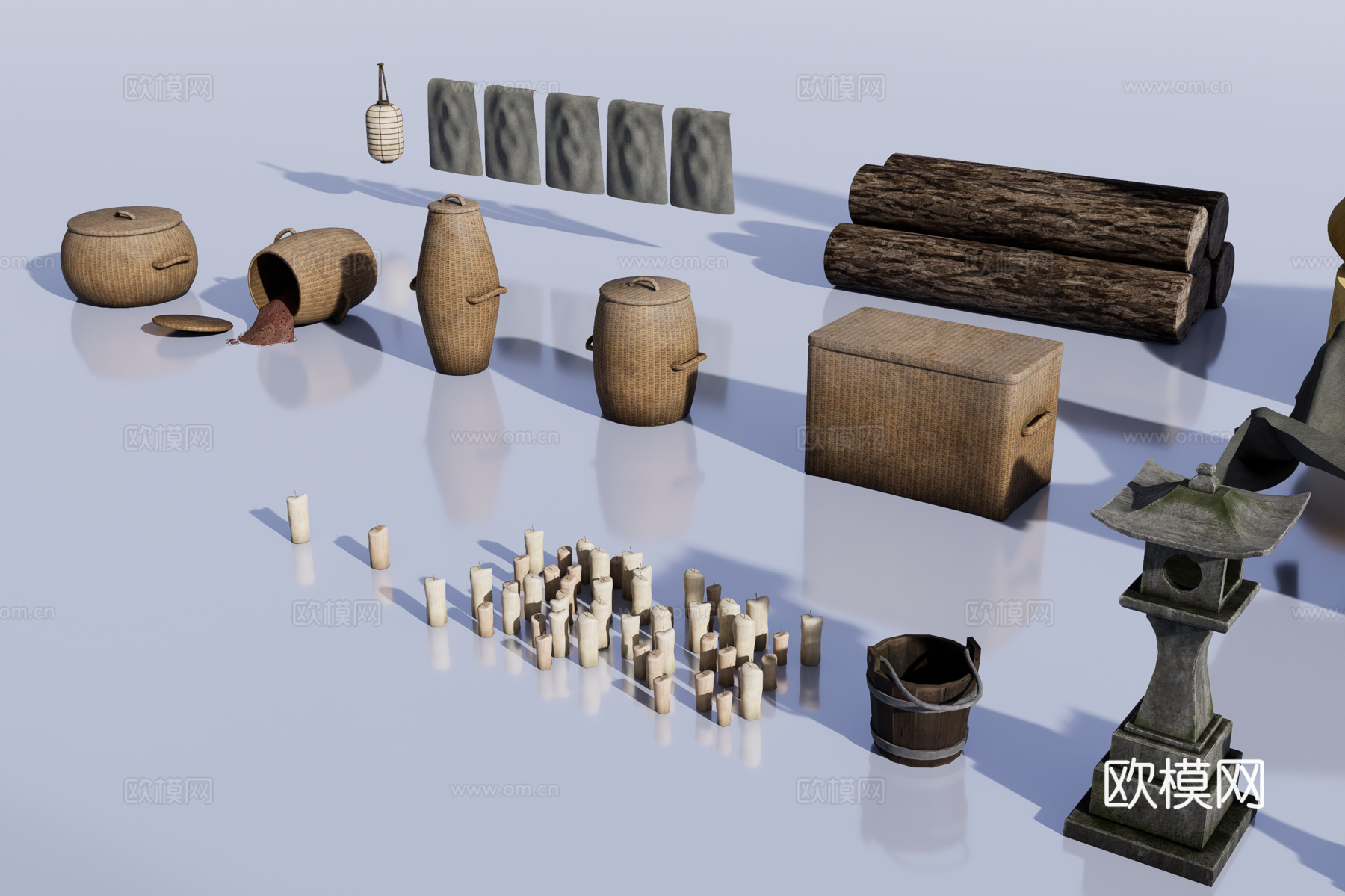 寺庙物品道具3d模型下载（渲染图4）