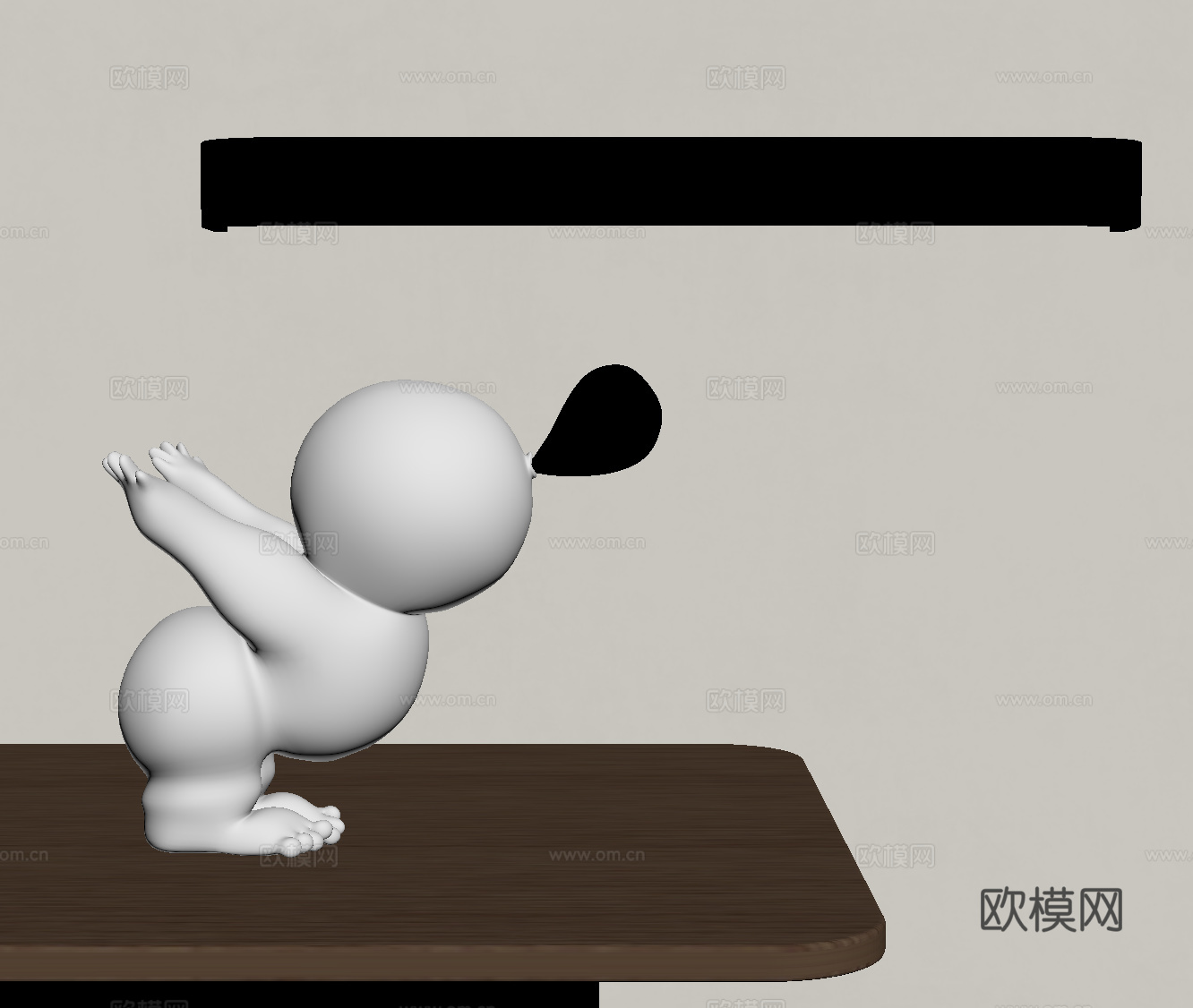 现代雕塑 壁灯 金属壁灯su模型