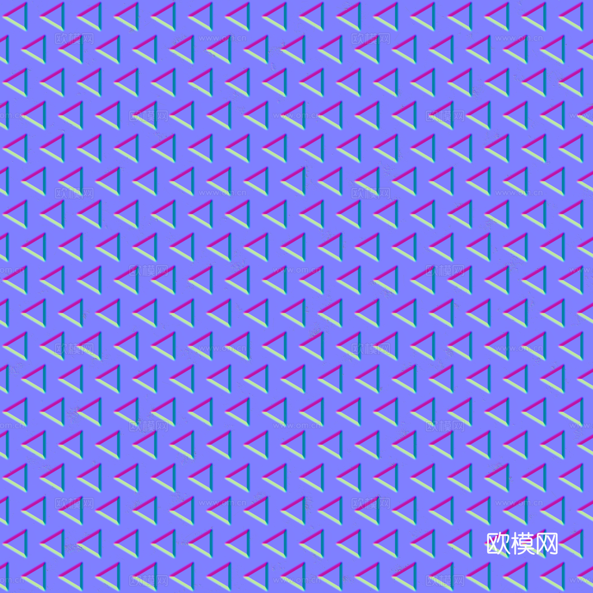 三角造型法线凹凸贴图