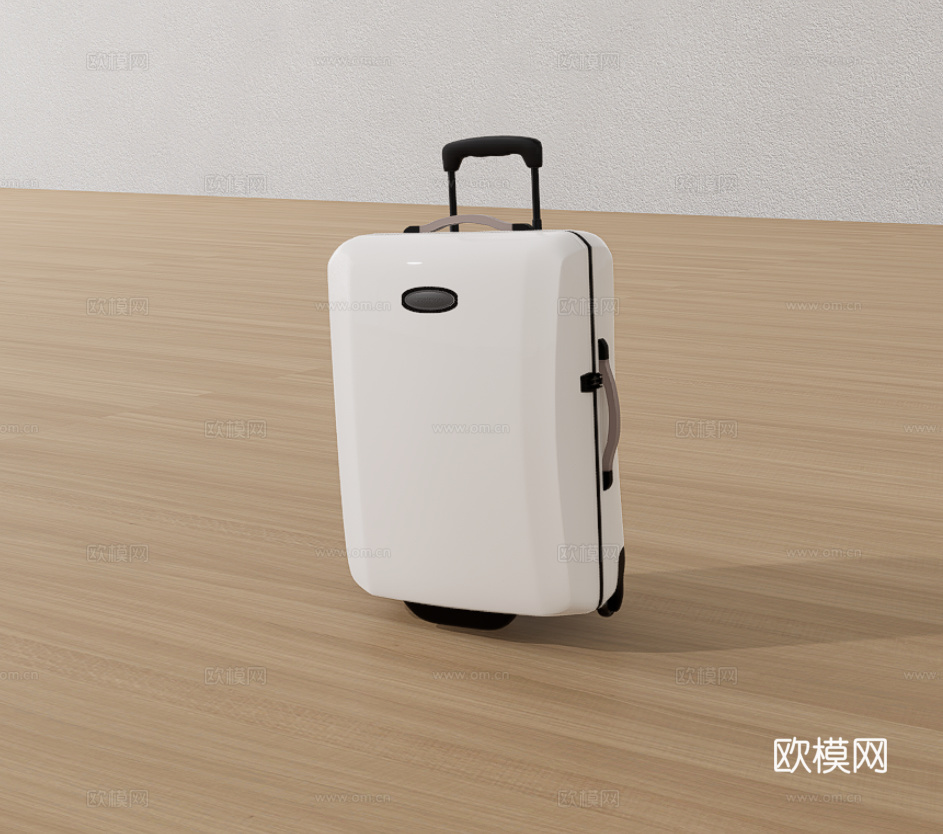 拉杆箱su模型