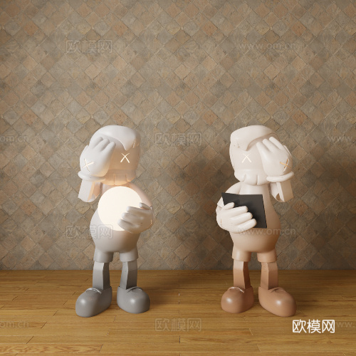 玩偶摆件su模型