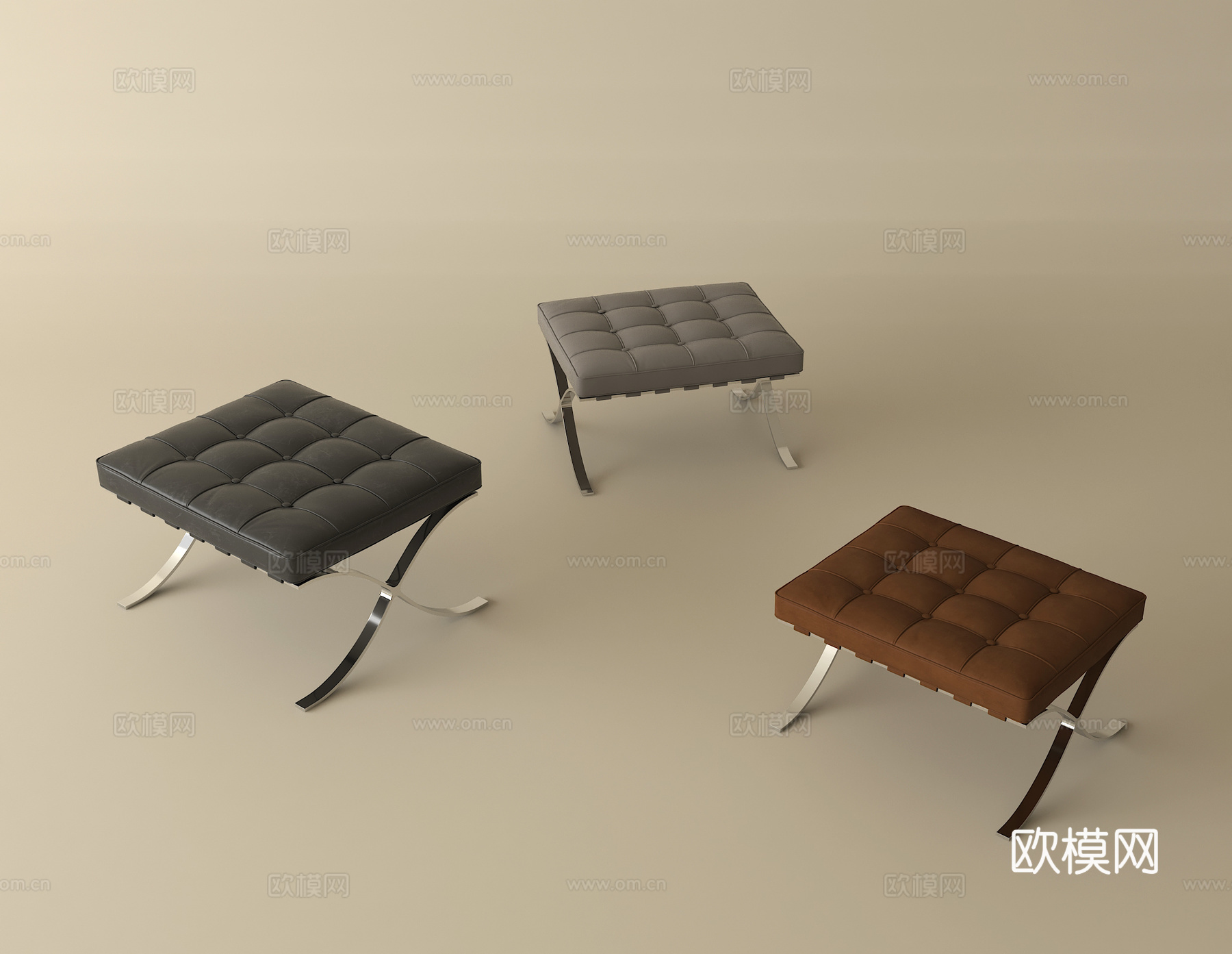 现代凳子 坐墩小凳子 换鞋凳su模型