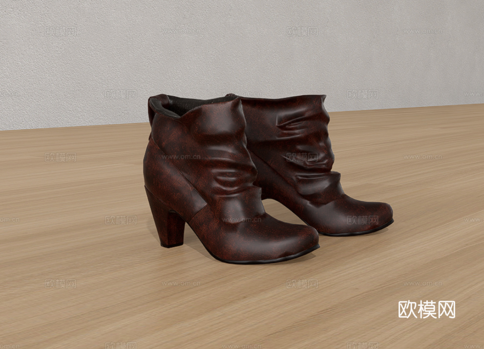 皮鞋su模型