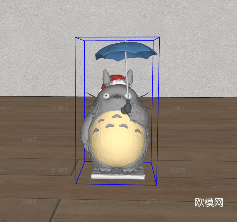 卡通摆件龙猫su模型