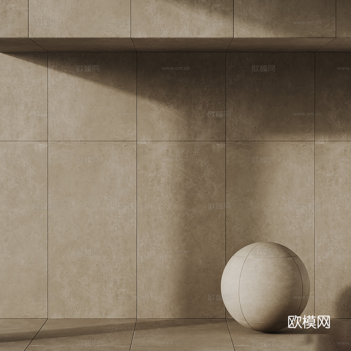 现代侘寂瓷砖 柔光砖 仿古砖3d模型下载（渲染图5）
