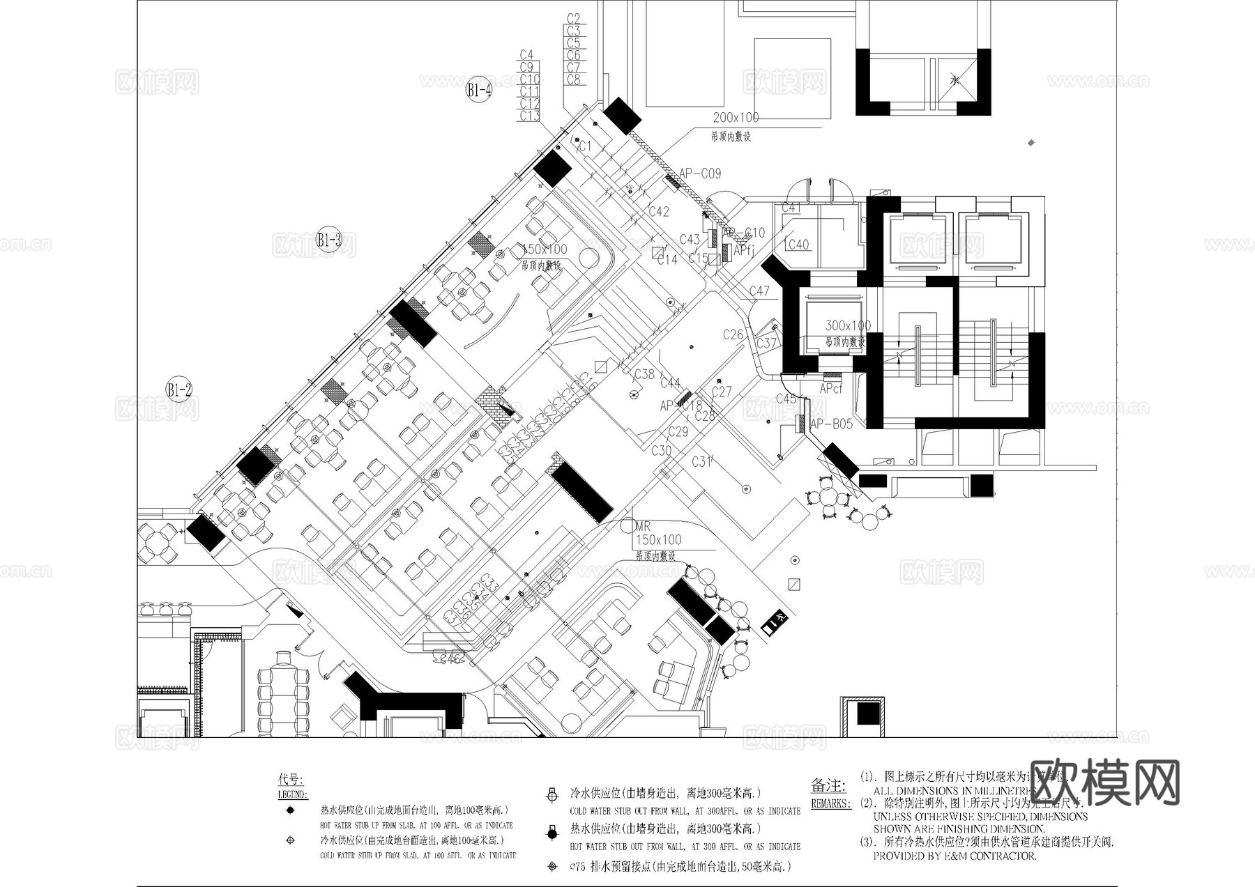 书吧水电图cad施工图