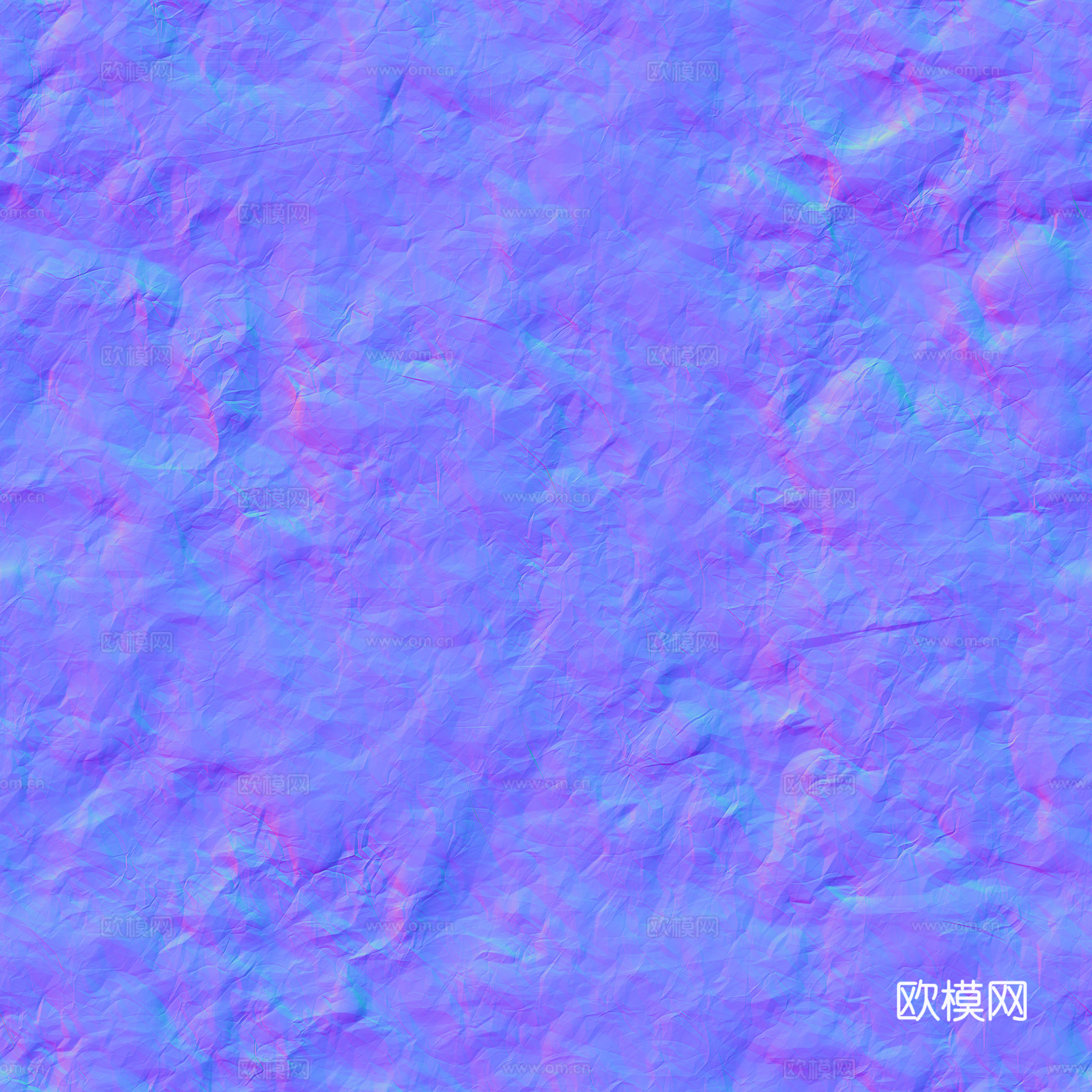 铝箔金箔纸张褶皱法线凹凸贴图