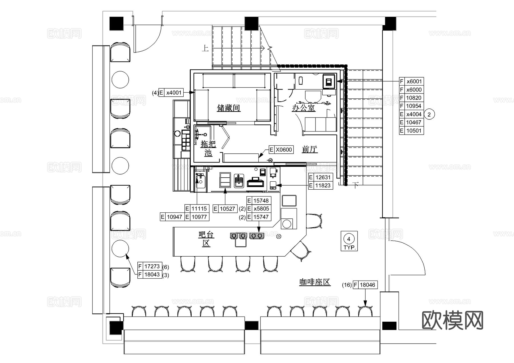 萧山新华书店施工图cad施工图