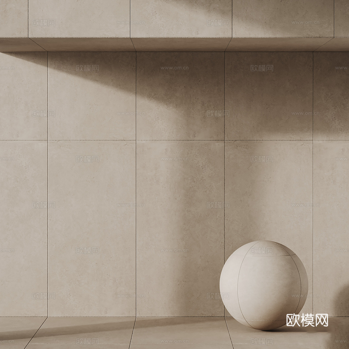 现代侘寂瓷砖 柔光砖 仿古砖3d模型下载（渲染图3）