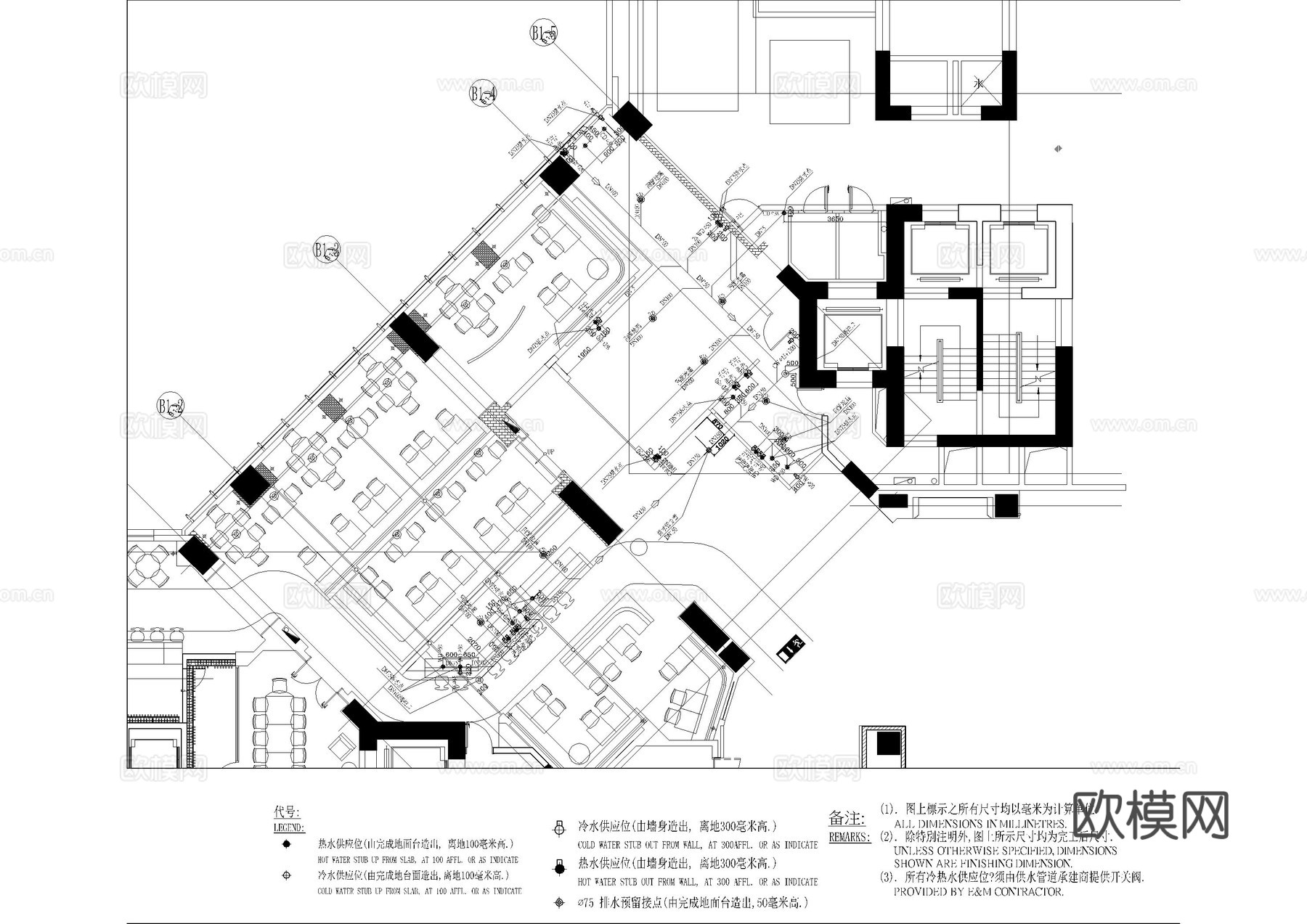 书吧水电图cad施工图