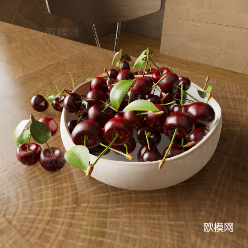 水果樱桃su模型