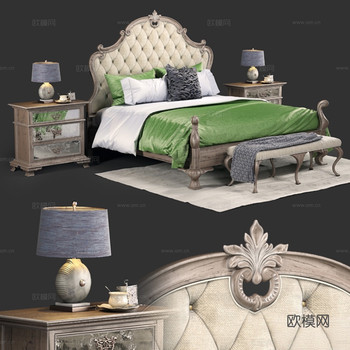 Campania单身卧室370-HFR663d模型下载