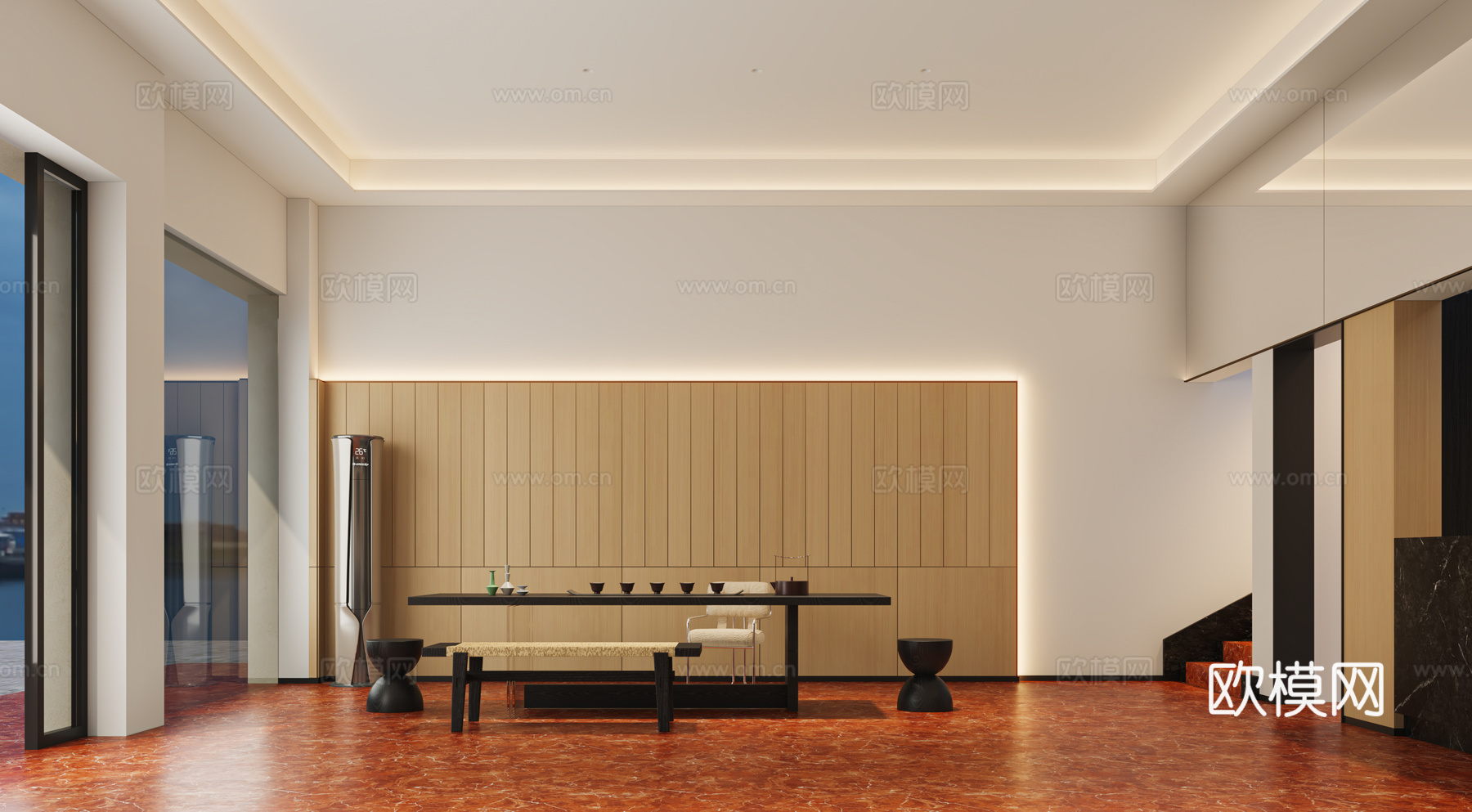 假日宾馆袜子展厅3d模型下载（渲染图1）