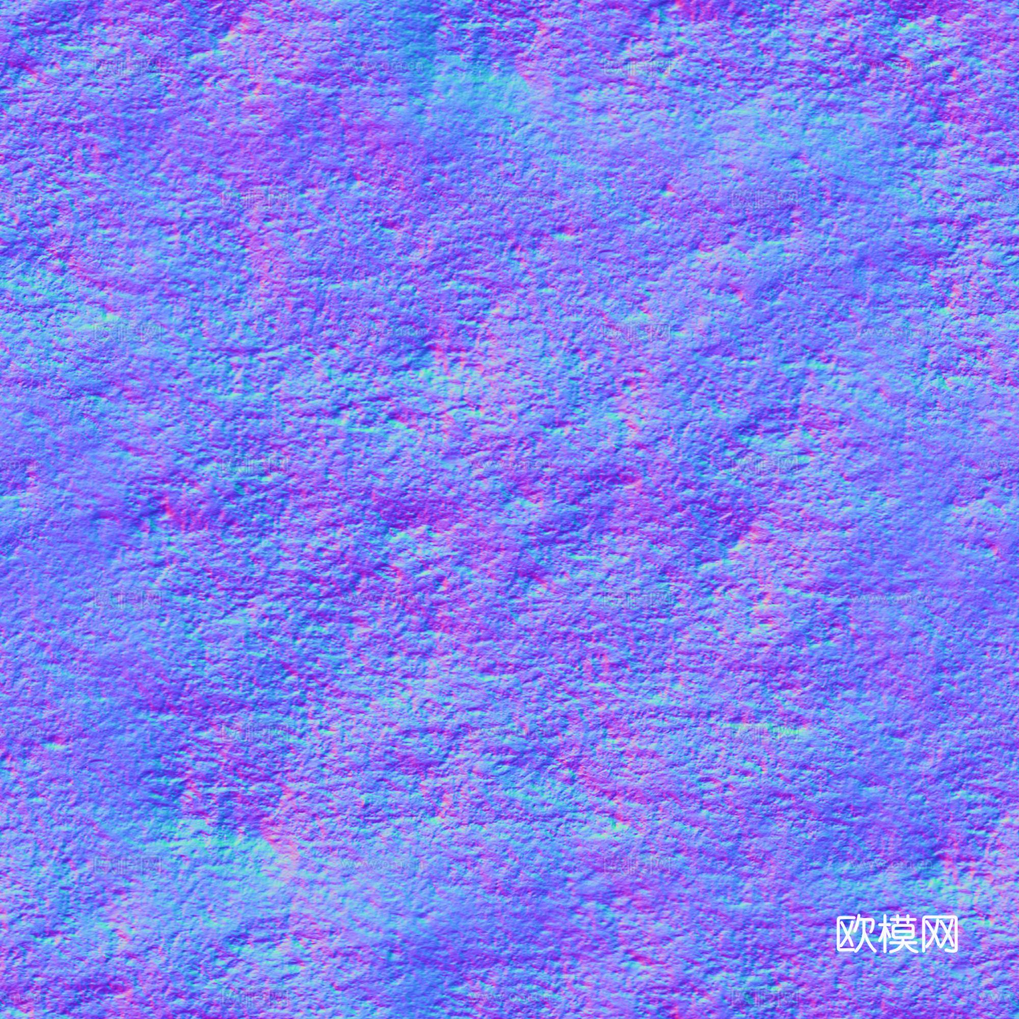 岩石石材PU石 法线凹凸贴图