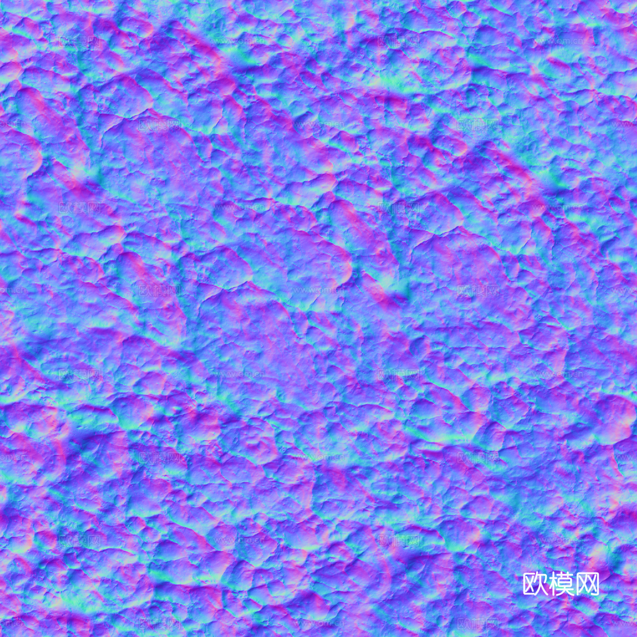 岩石石材PU石 法线凹凸贴图下载