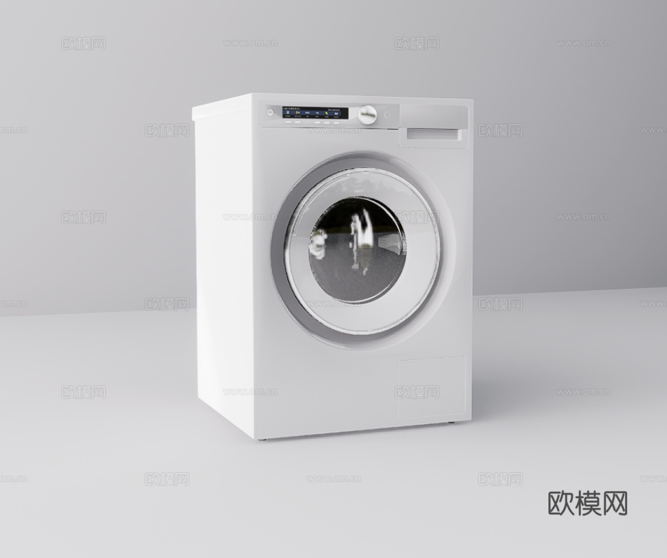 滚筒洗衣机su模型