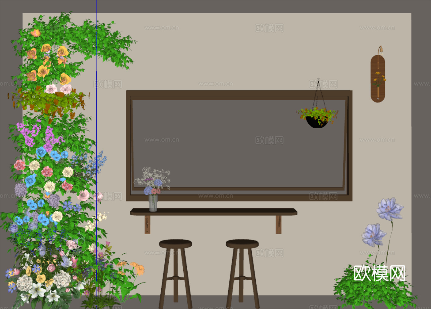 花艺美陈su模型