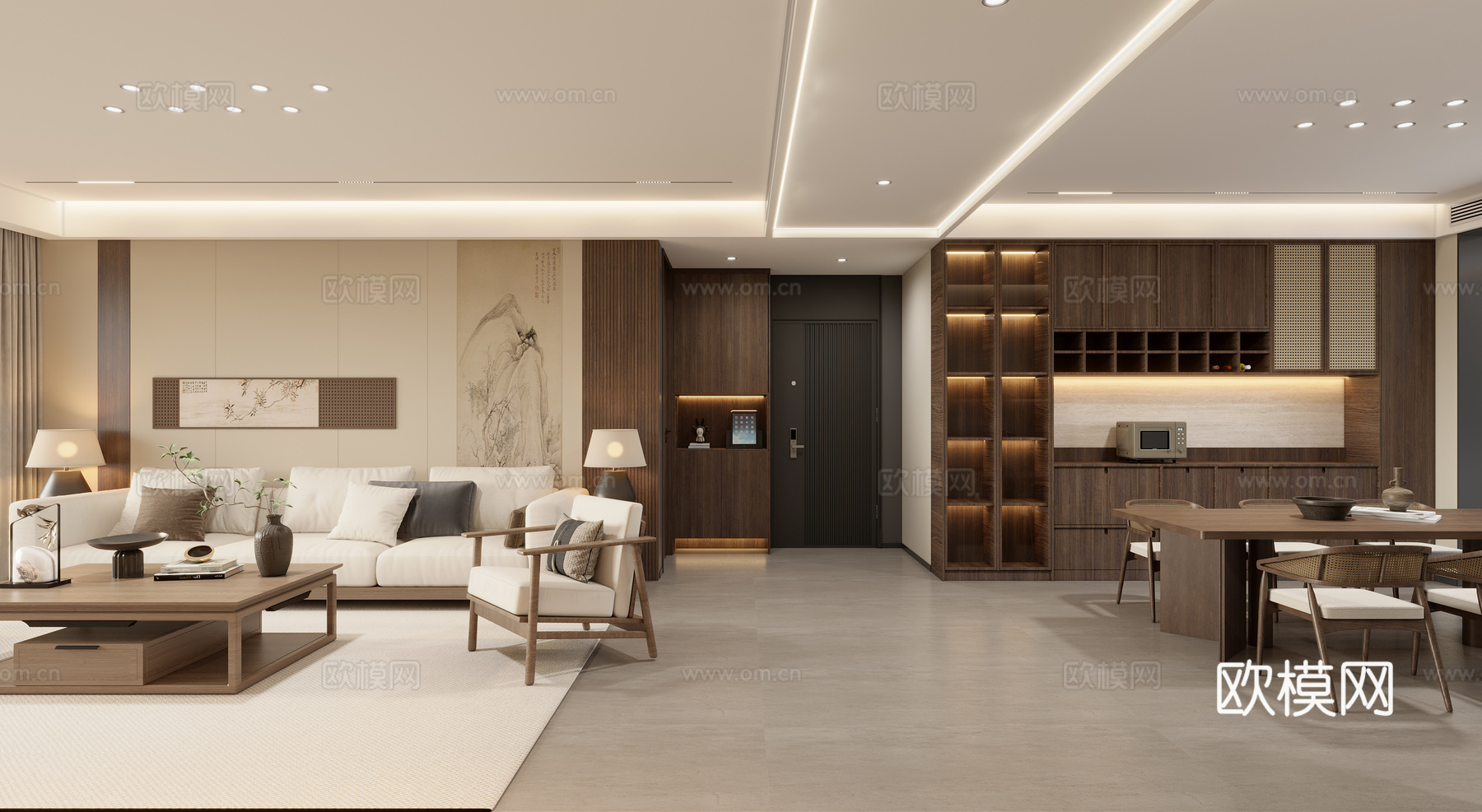 宋氏美学客餐厅3d模型