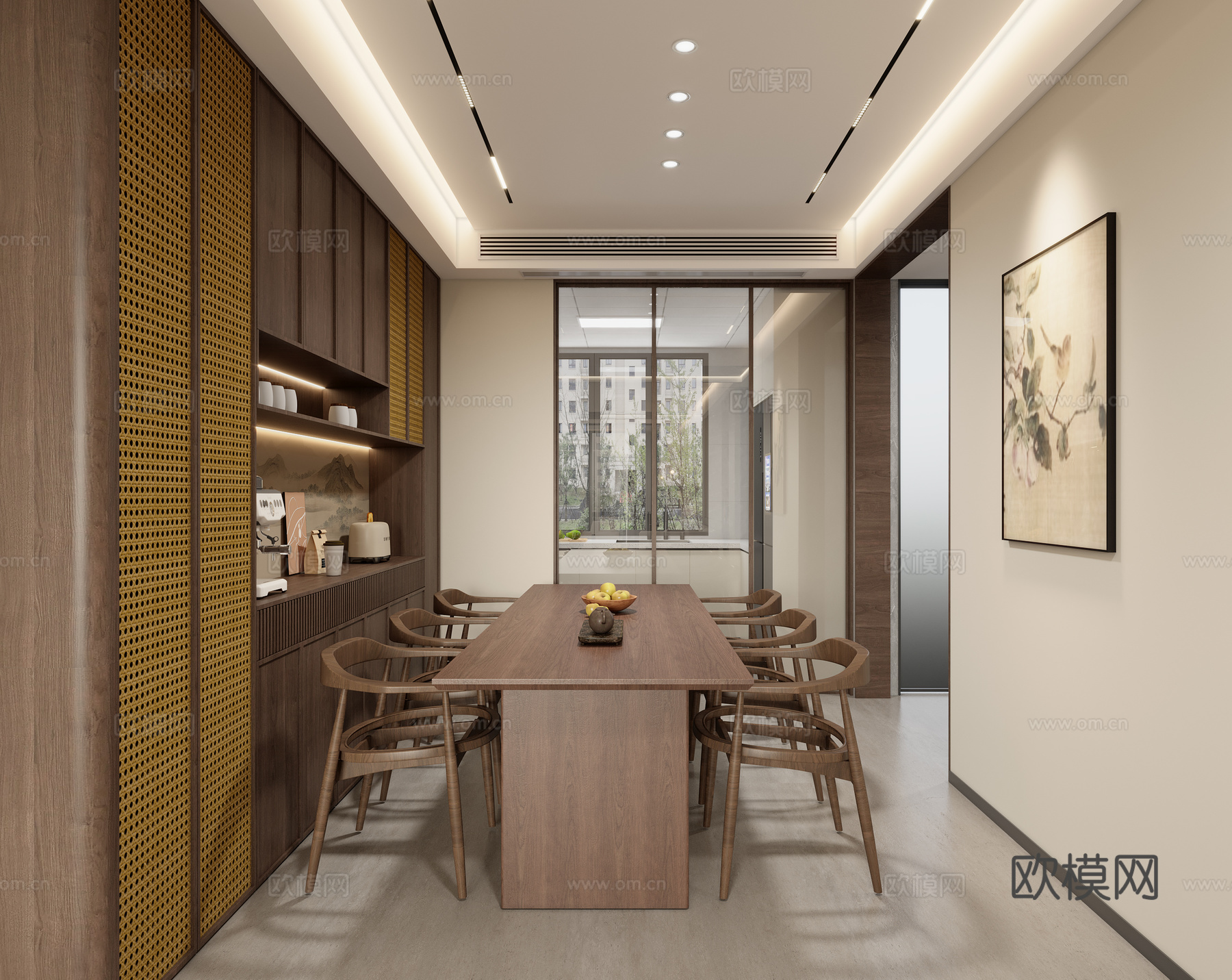 宋氏美学客餐厅3d模型下载（渲染图3）